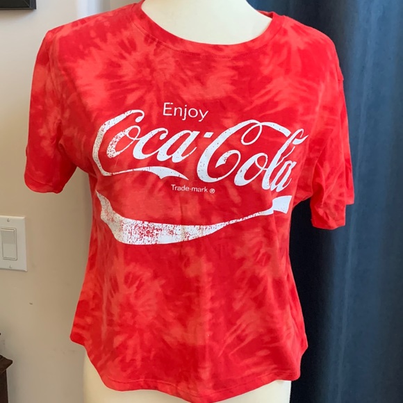 Love Tribe Tops - CocoCola Red Tie Dye T-shirt - Medium